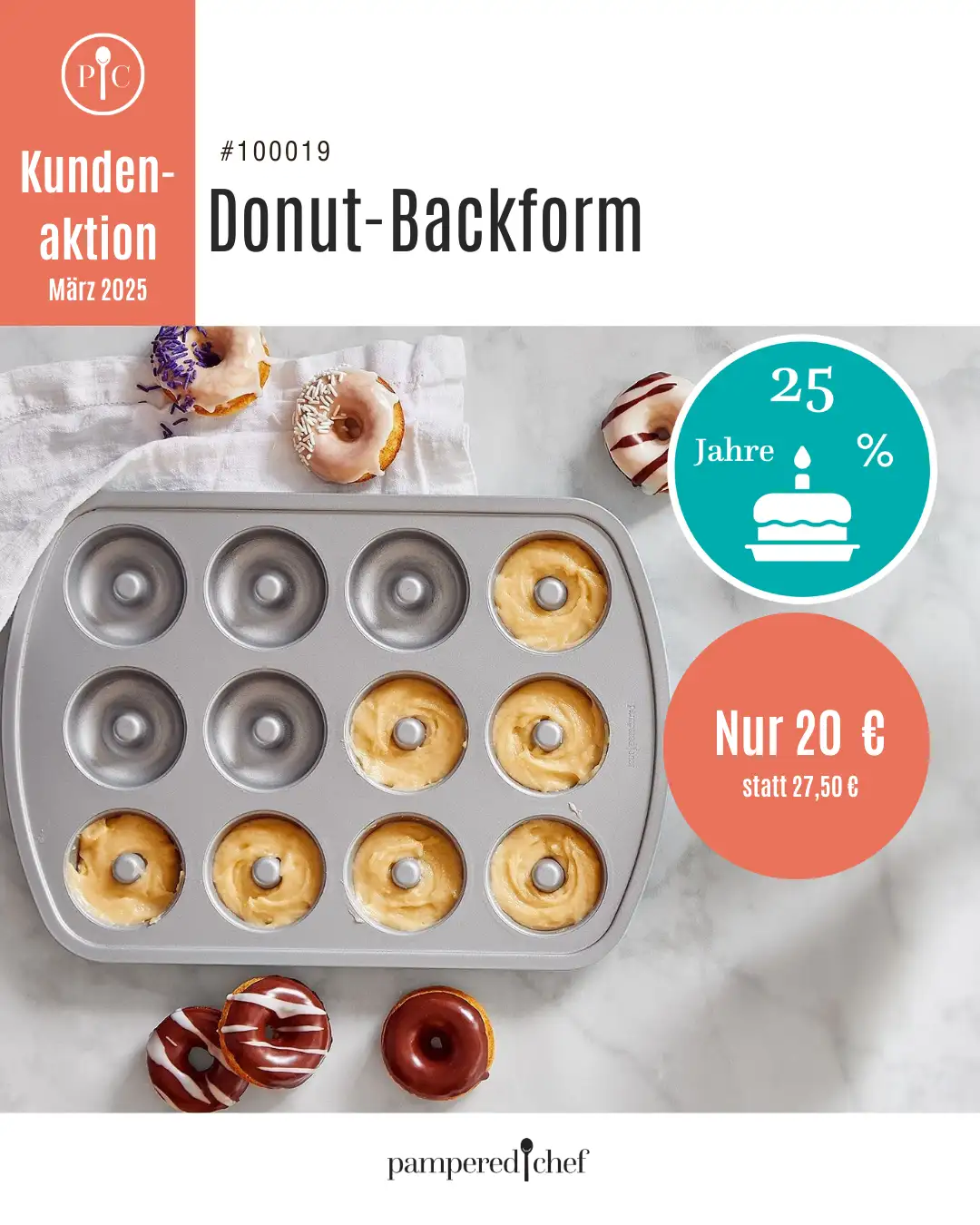 Donut-Backform von Pampered Chef- Angebot März