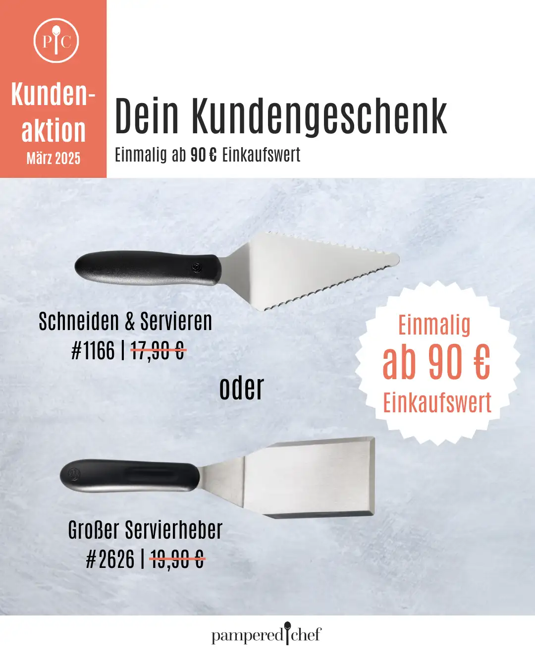 Kundengeschenke von Pampered Chef- Angebot März