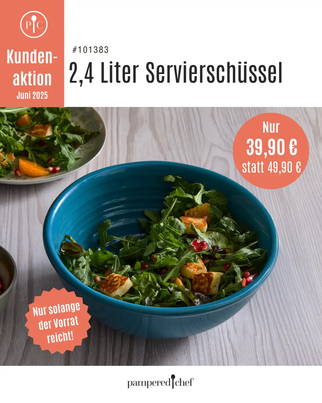 2,4 Liter Servierschüssel von Pampered Chef- Angebot Juni