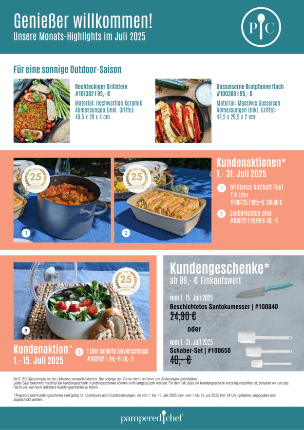 Pampered Chef Angebote Juli 2025