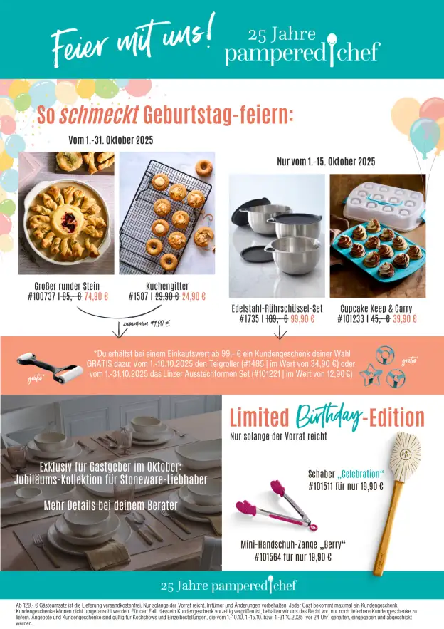 Monatsangebote Oktober von Pampered Chef