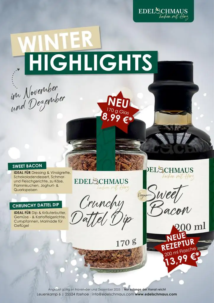Edelschmaus Angebote November