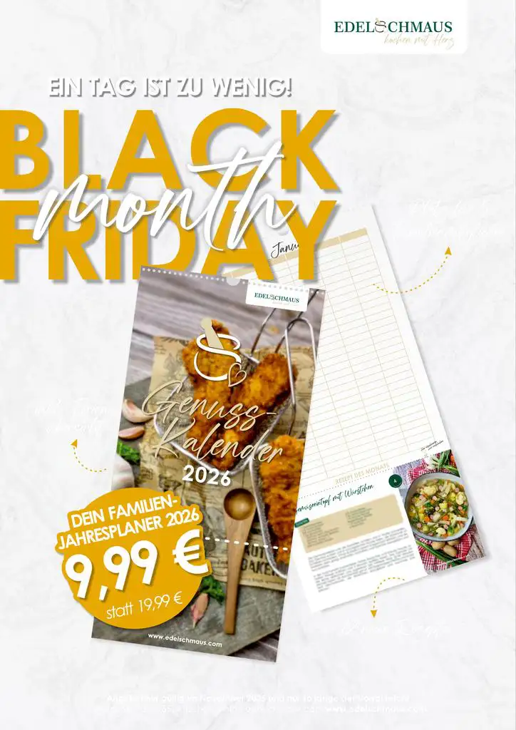 Edelschmaus Familienkalender 2026